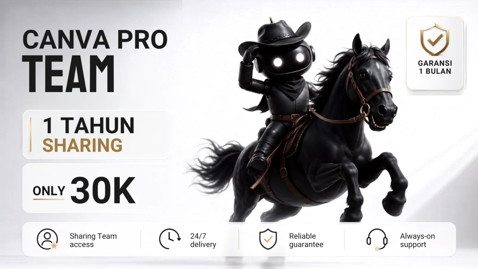 Pratinjau Canva Pro Lifetime akses Bergaransi
