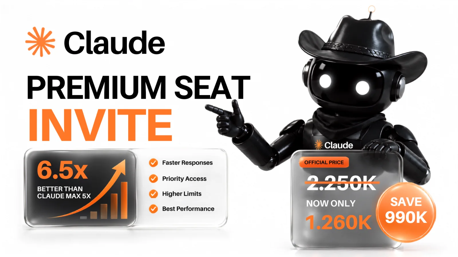 Preview Claude Team Premium Seat — 1 Month | Full Warranty