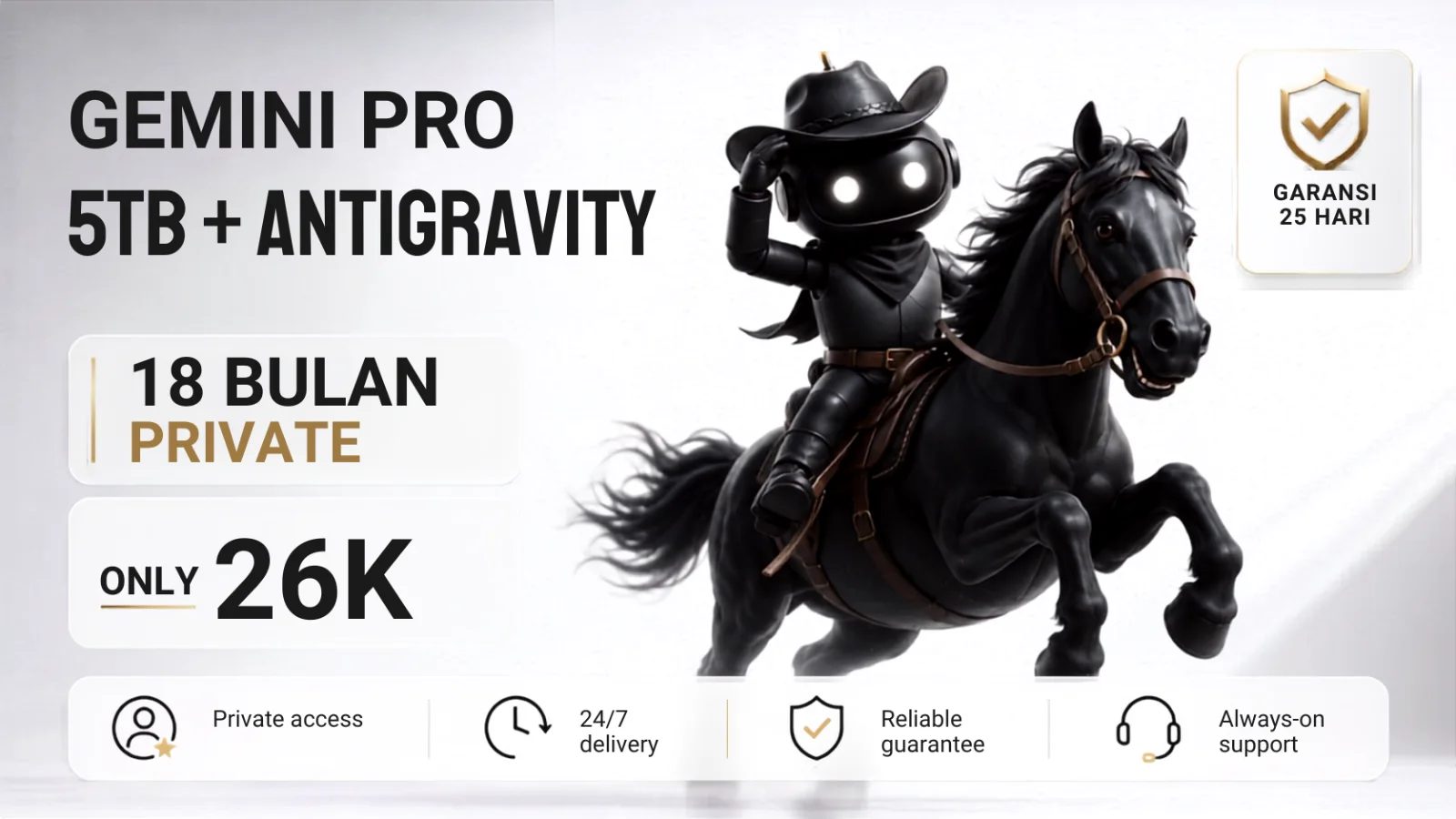 Pratinjau Gemini Pro 18 Month + 5TB + Antigravity