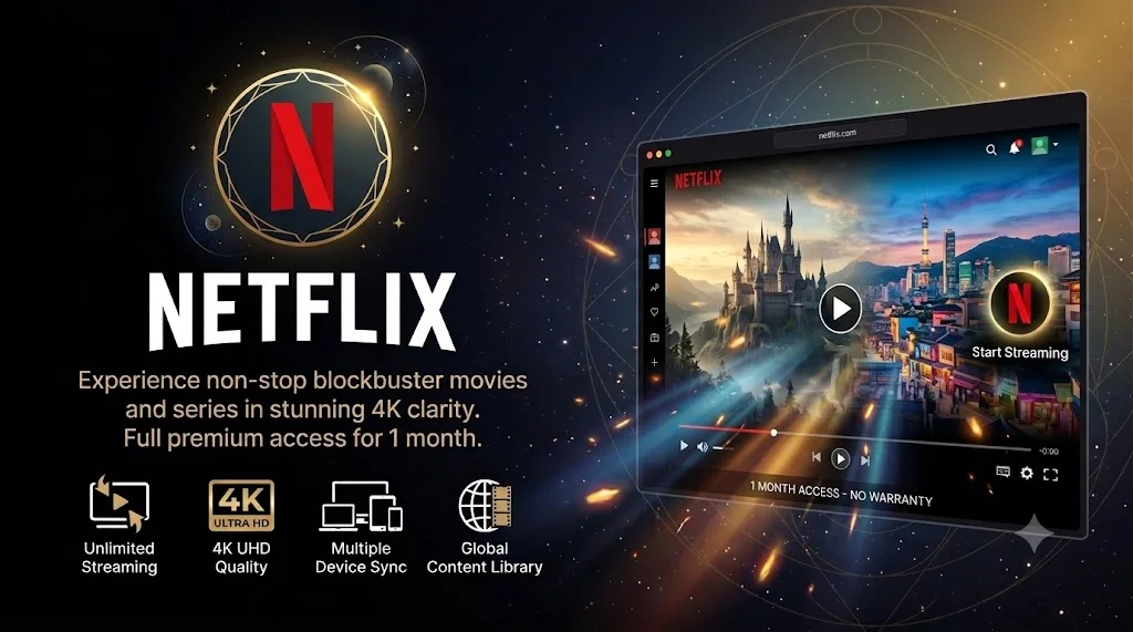 Pratinjau Netflix Premium 4K 1 Month - No Warranty